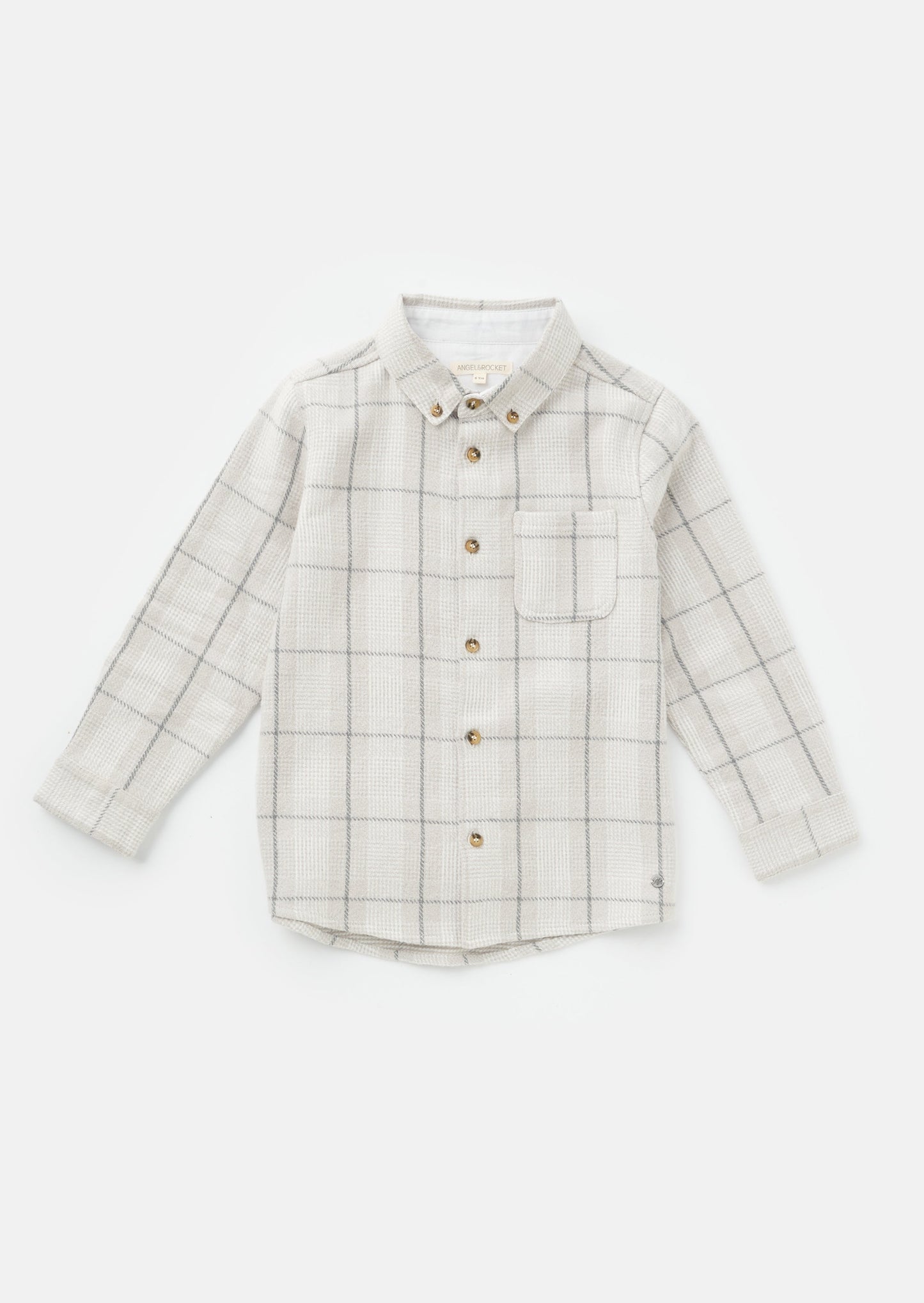 Grey Check Pocket Shirt