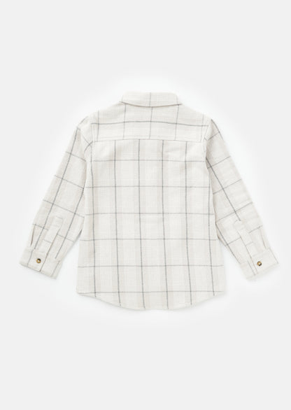 Grey Check Pocket Shirt