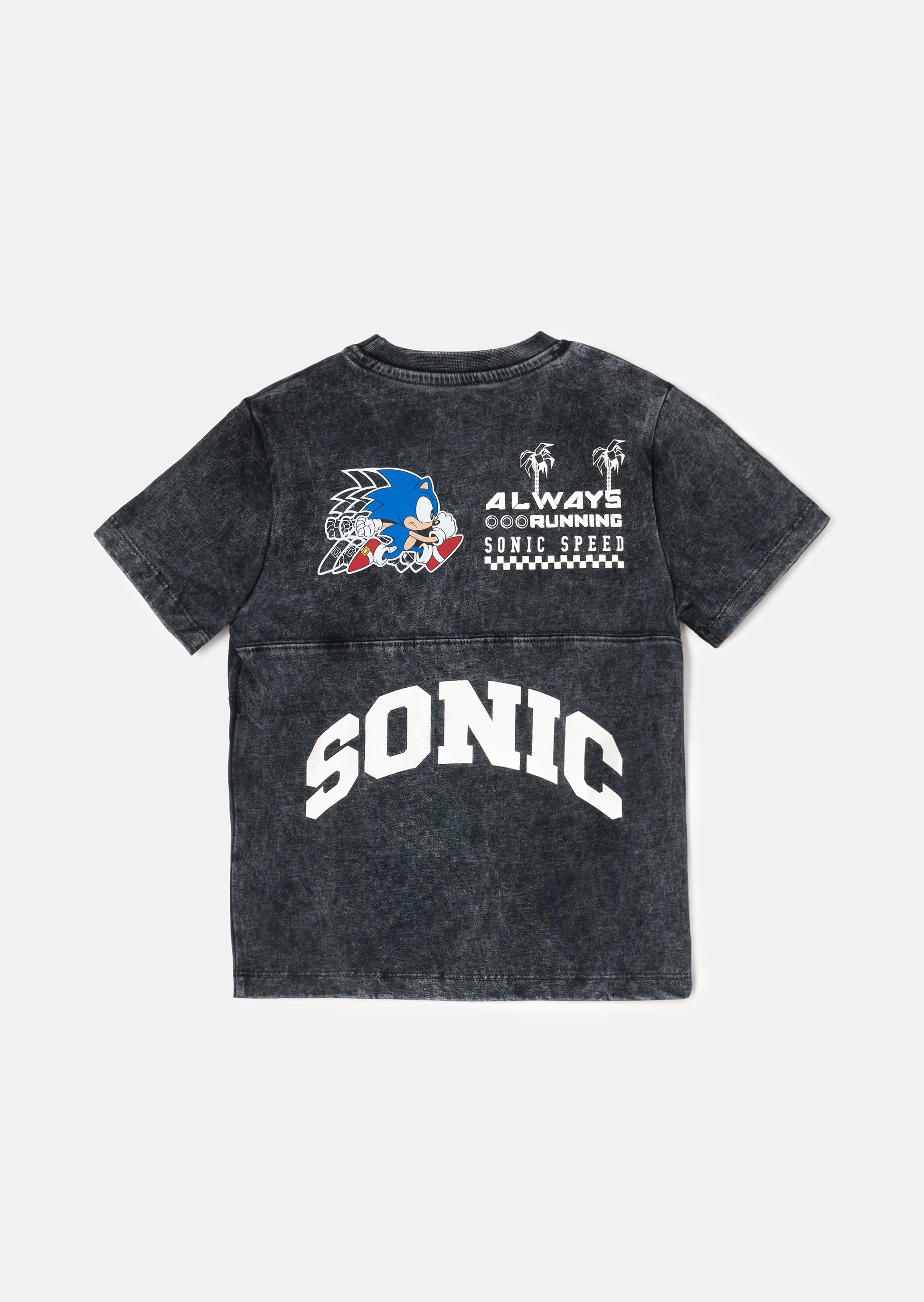 Sonic Black Seam Printed Tee