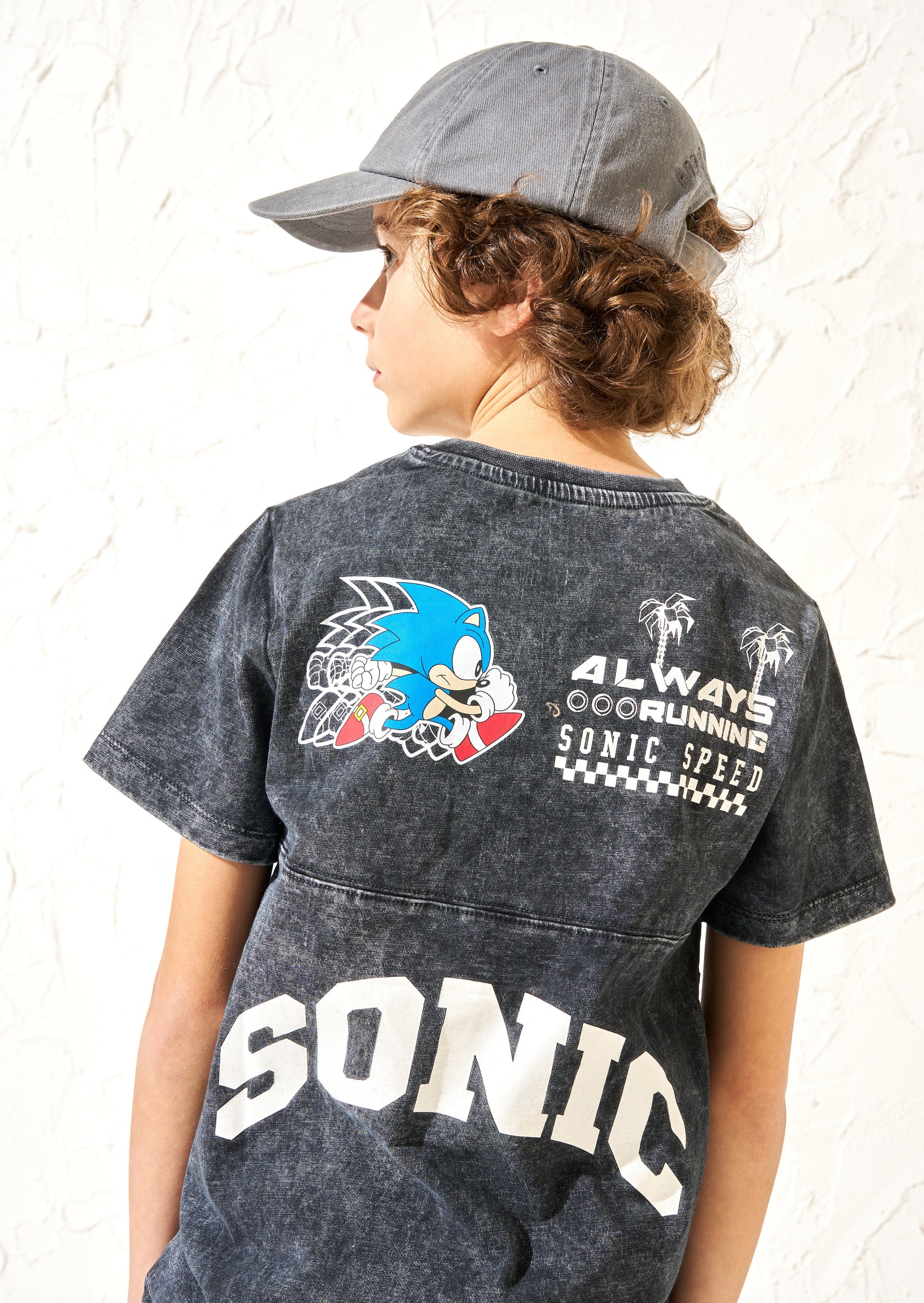 Sonic Black Seam Printed Tee