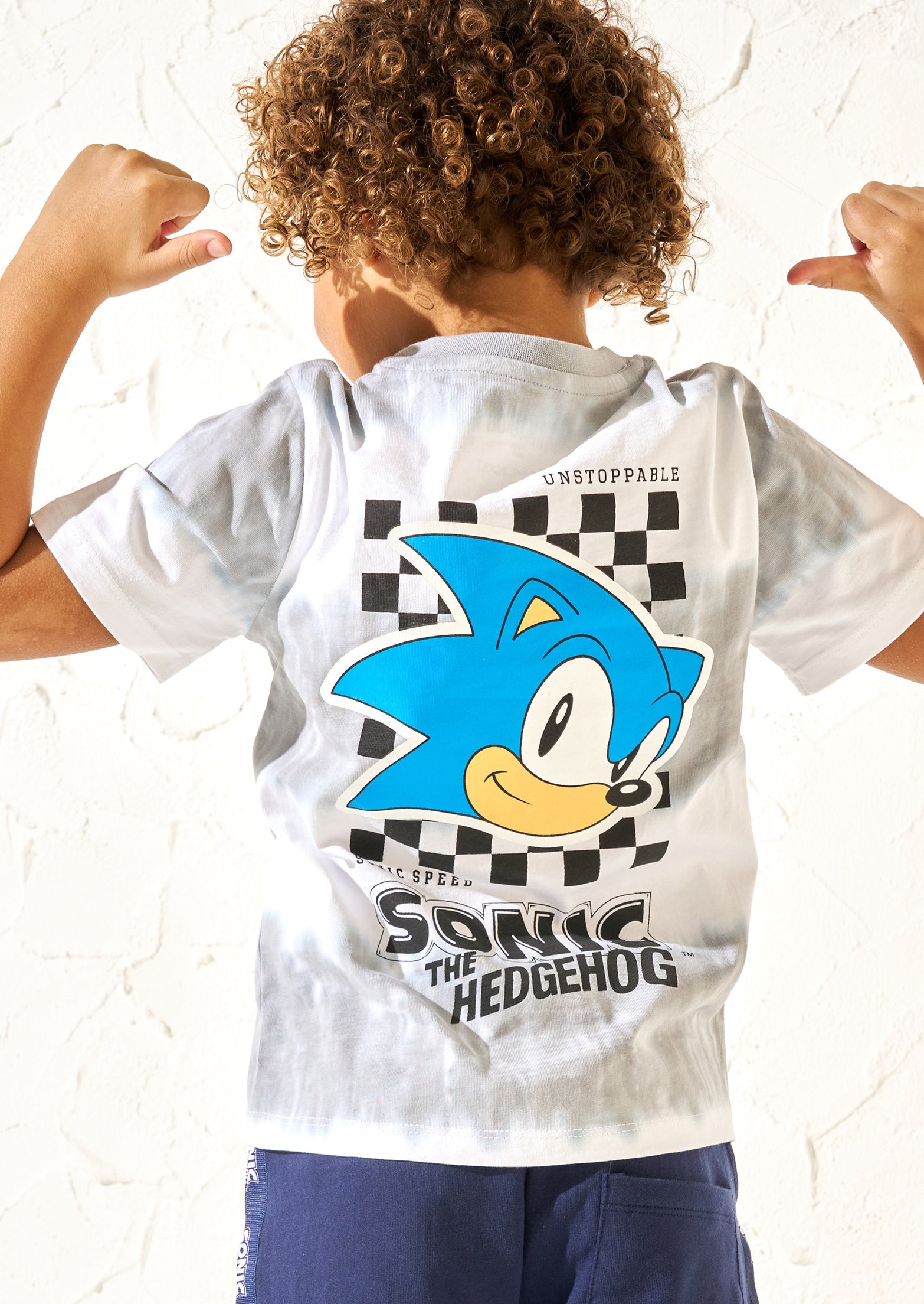 Sonic Grey Tie Dye Boys Tee