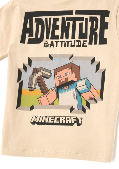 Minecraft Stone Print T Shirt