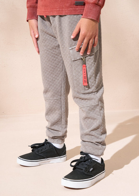 Grey Cargo Kids Joggers