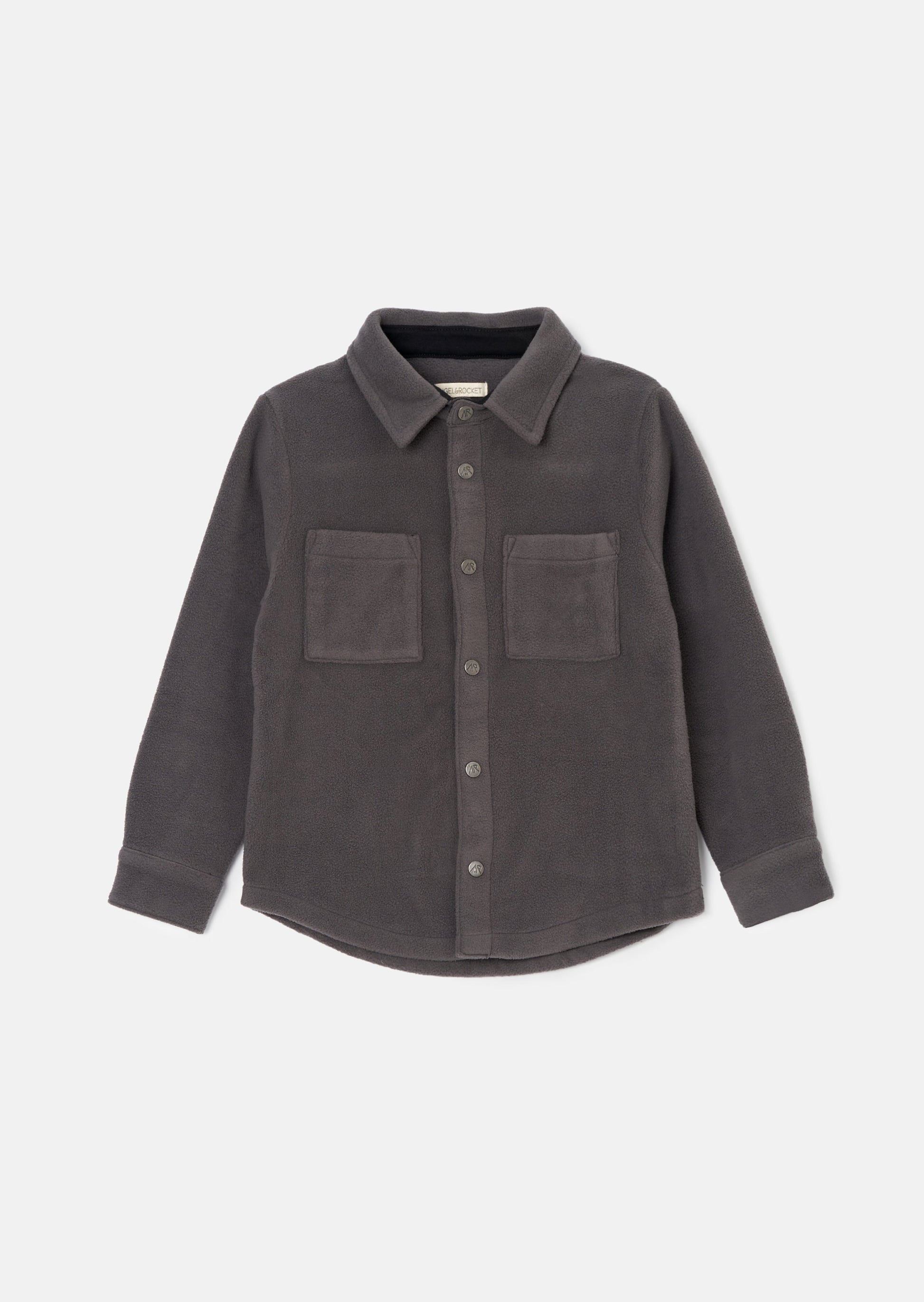 Kids Black Fleece Overshirt