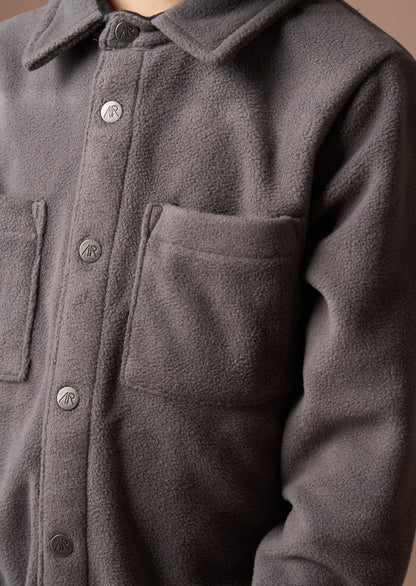 Grey Fleece Overshirt