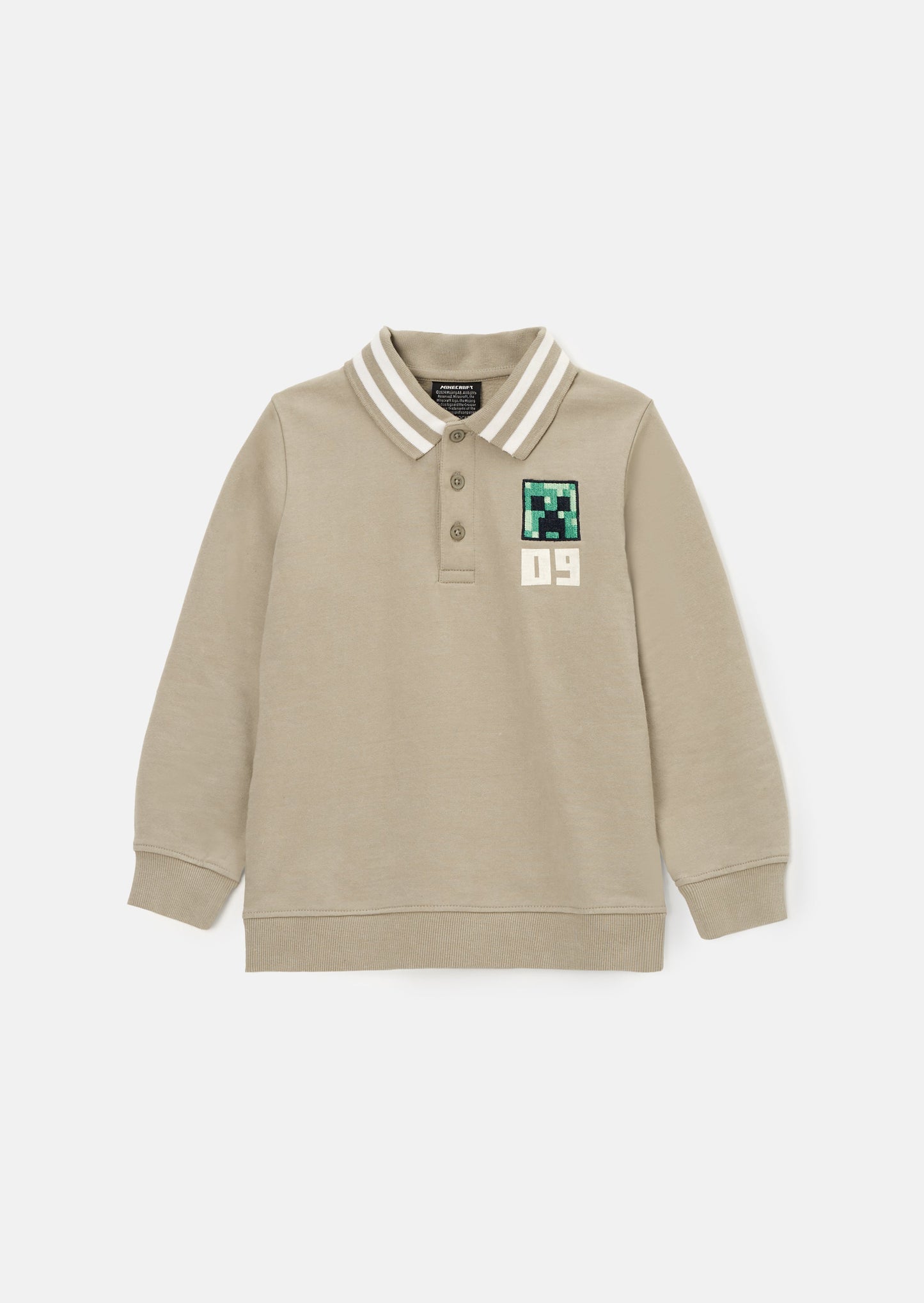 Minecraft Grey Polo Shirt