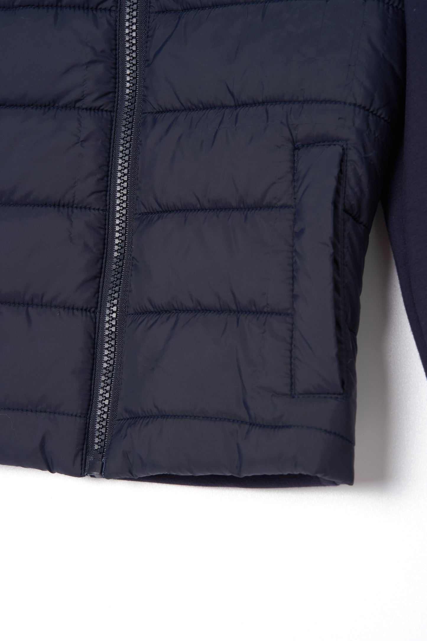 Navy Quilted Jersey Kids Jacket