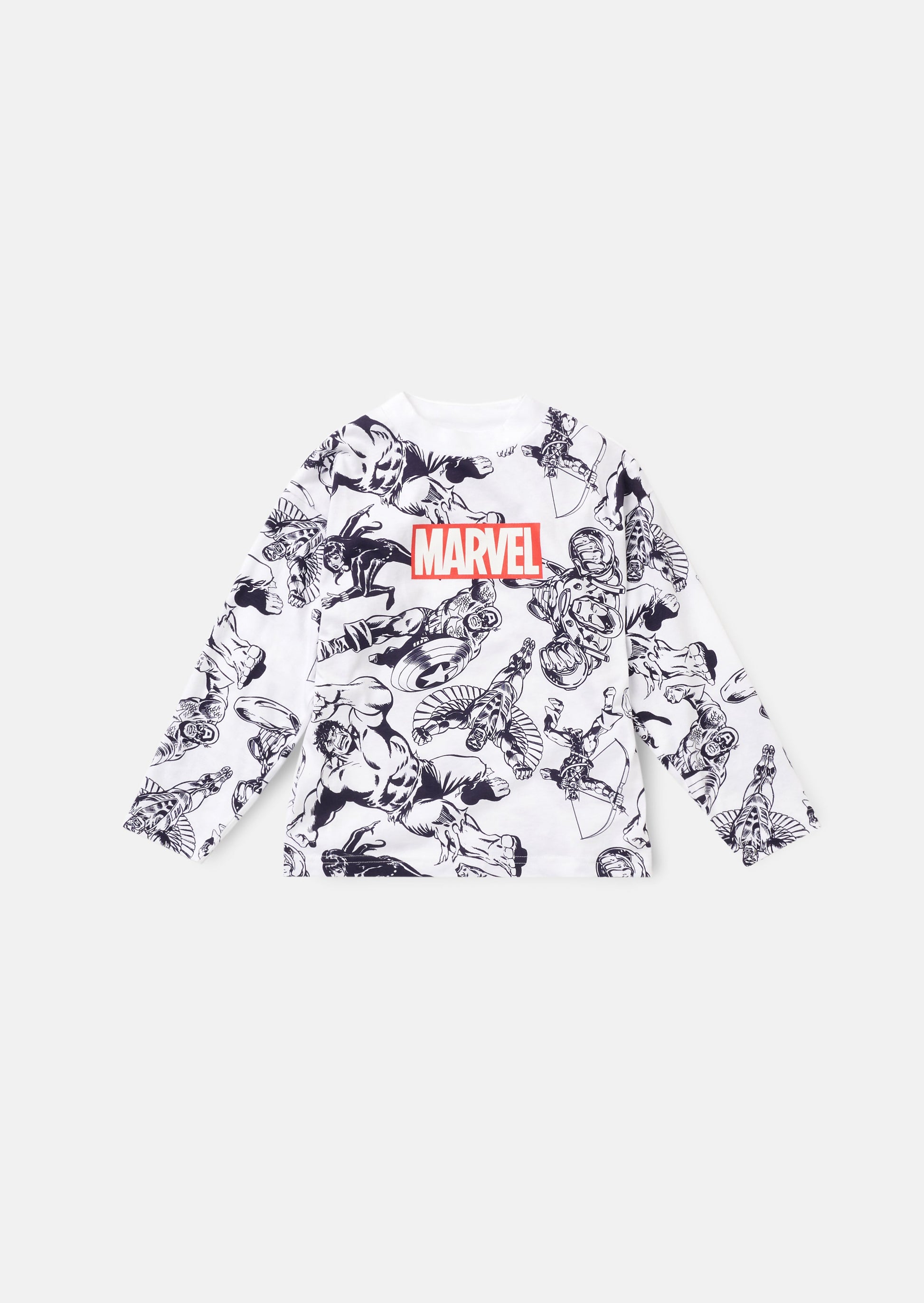 Marvel Grey Woven Jersey PJ Set