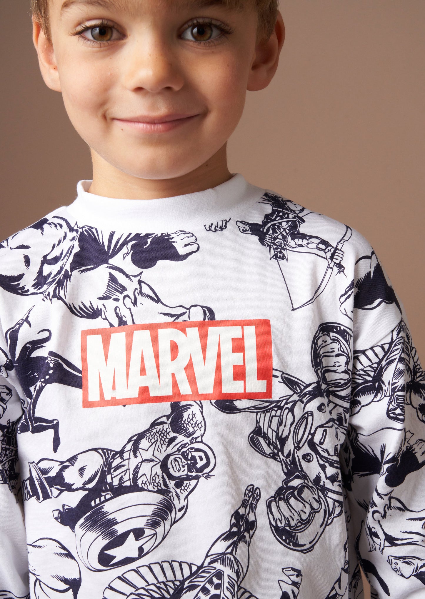 Marvel Grey Woven Jersey PJ Set