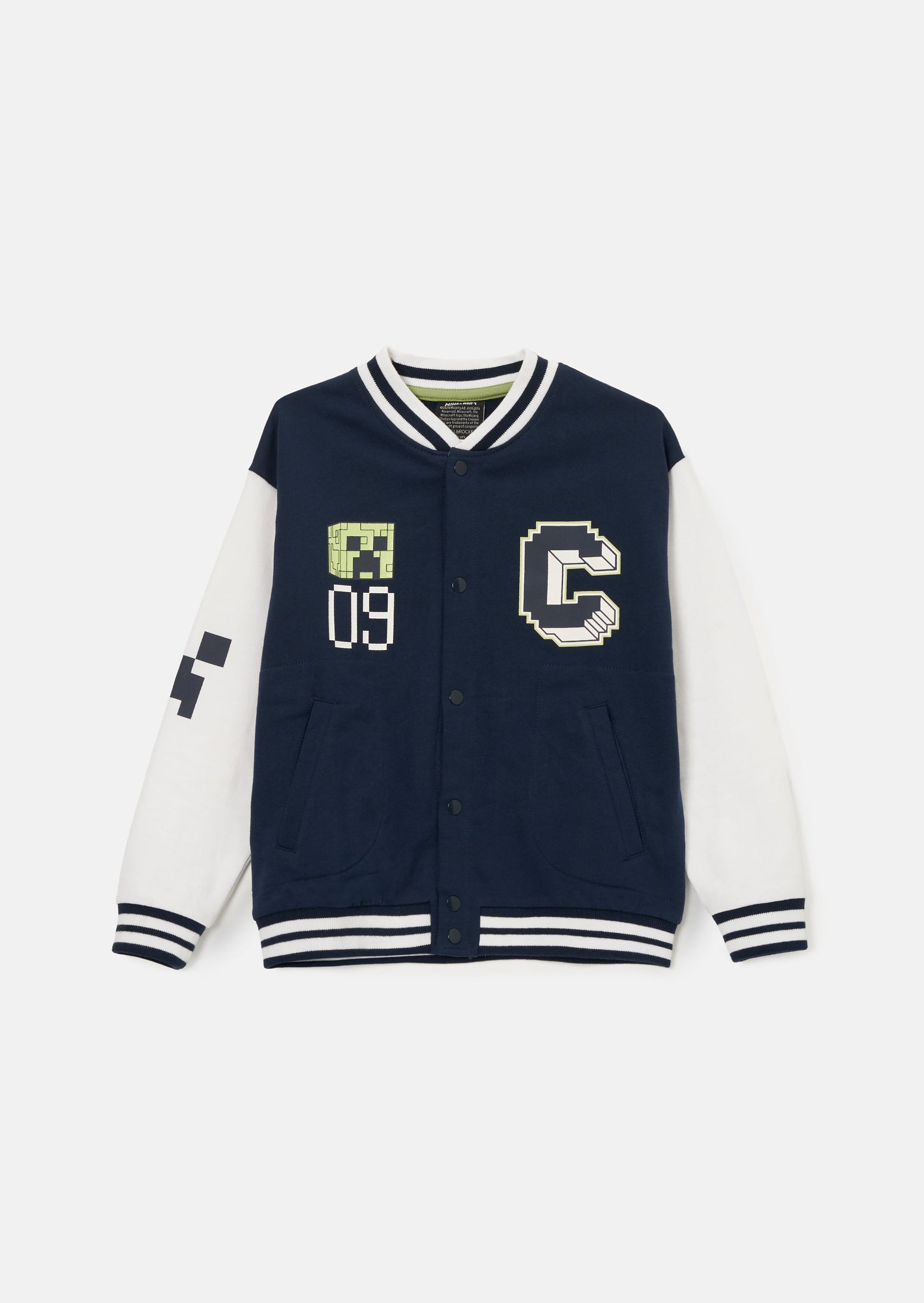 Minecraft Navy Varsity Jacket