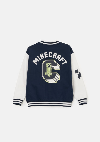 Minecraft Navy Varsity Jacket