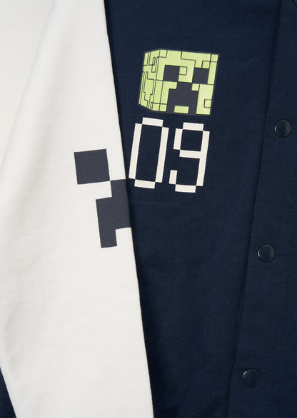 Minecraft Navy Varsity Jacket