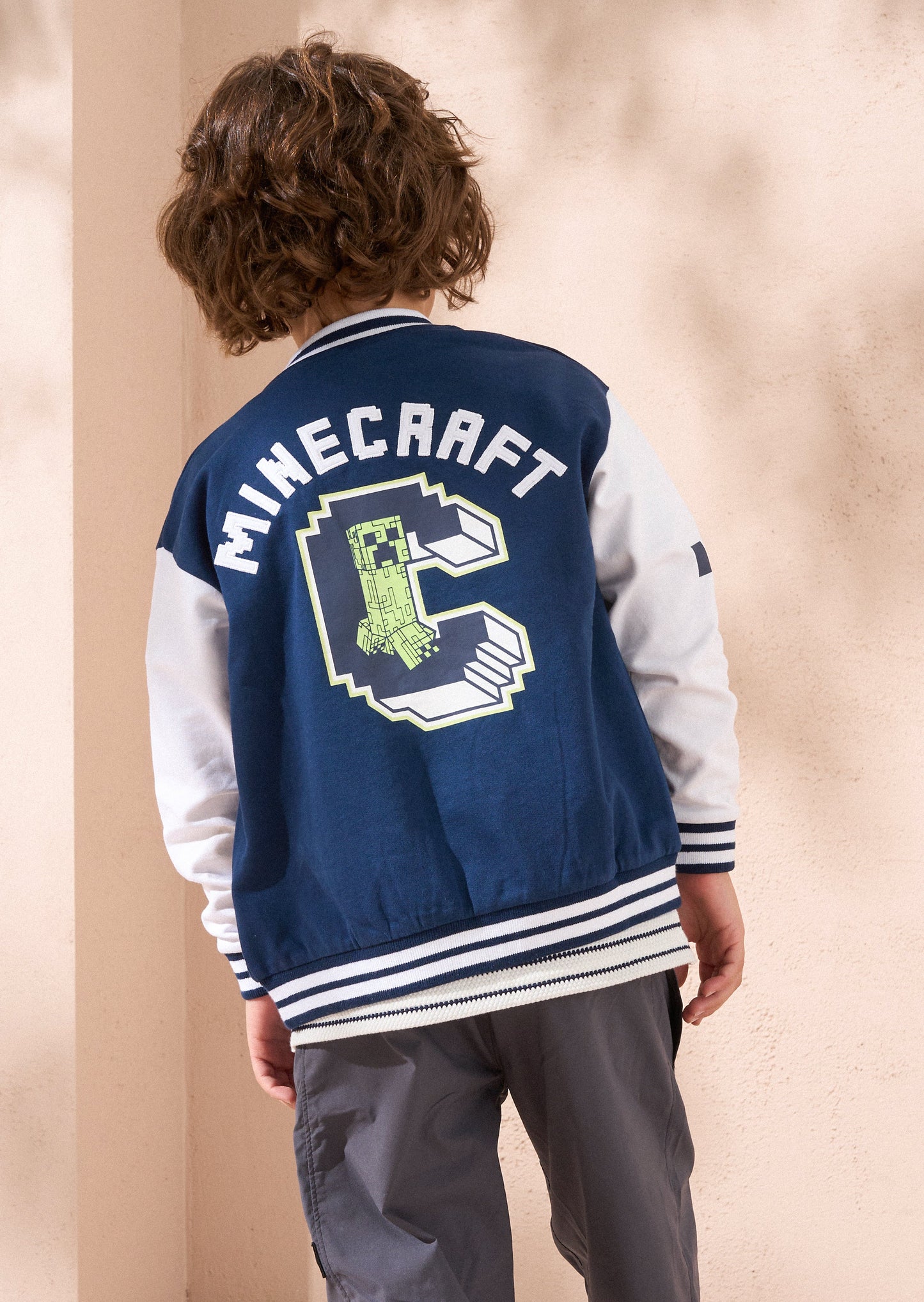 Minecraft Navy Varsity Jacket