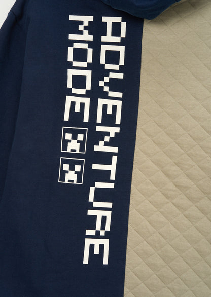 Minecraft Navy Quilted Block Overshirt