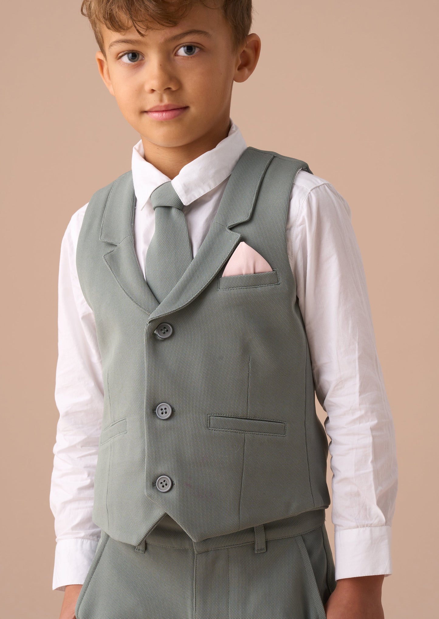 Benjamin Green Smart Textured Waistcoat Set