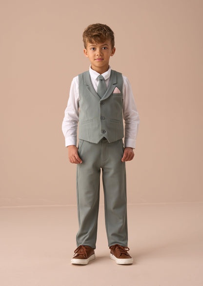 Benjamin Green Smart Textured Waistcoat Set