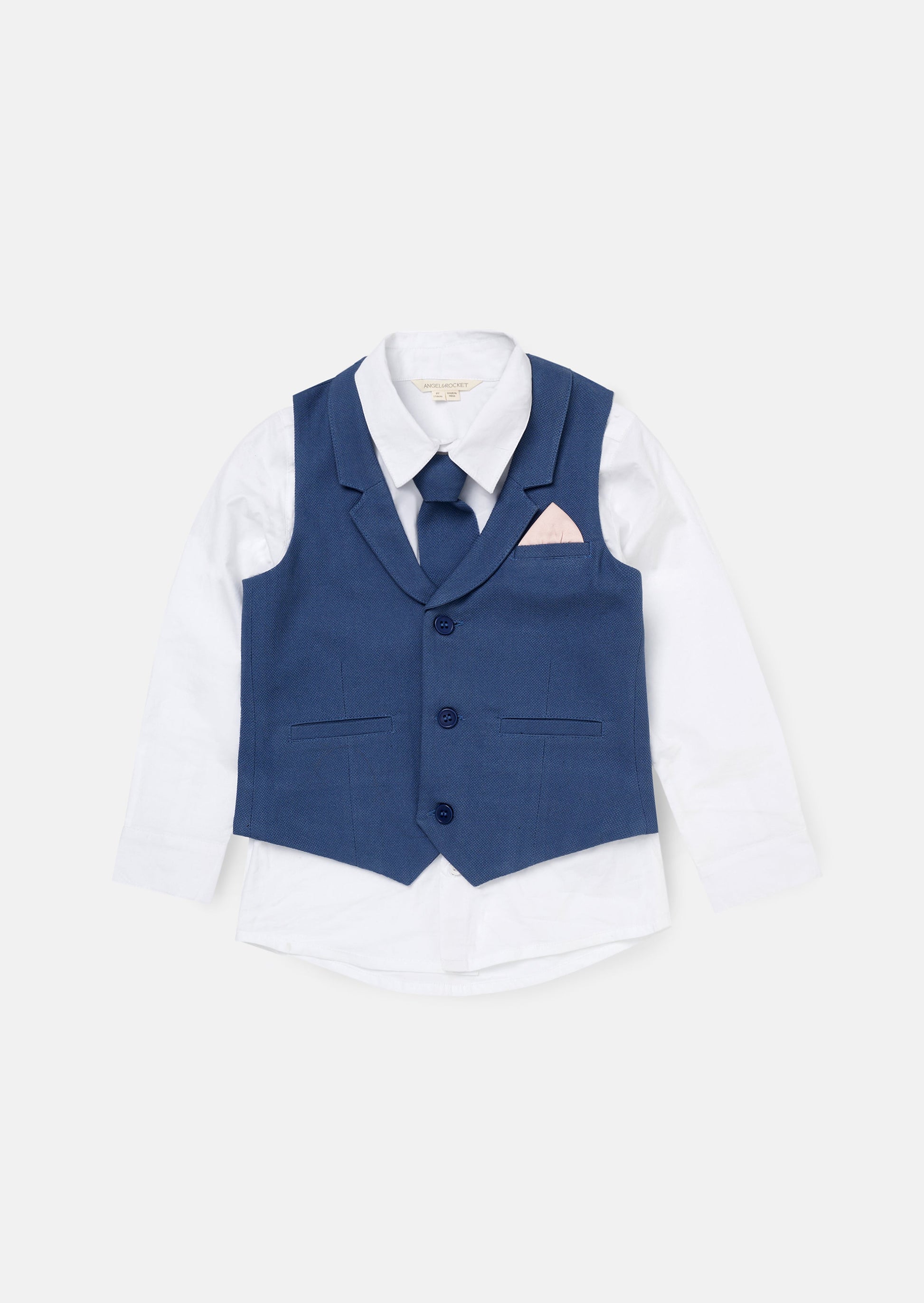 Matty Blue Waistcoat Set