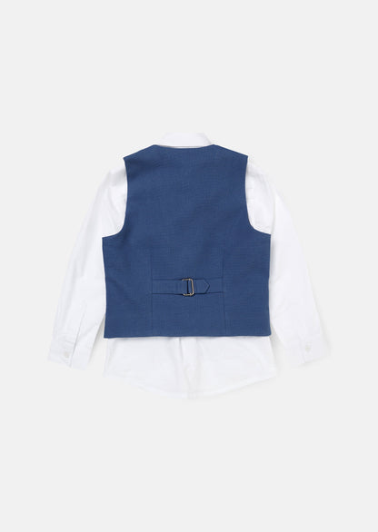 Matty Blue Waistcoat Set