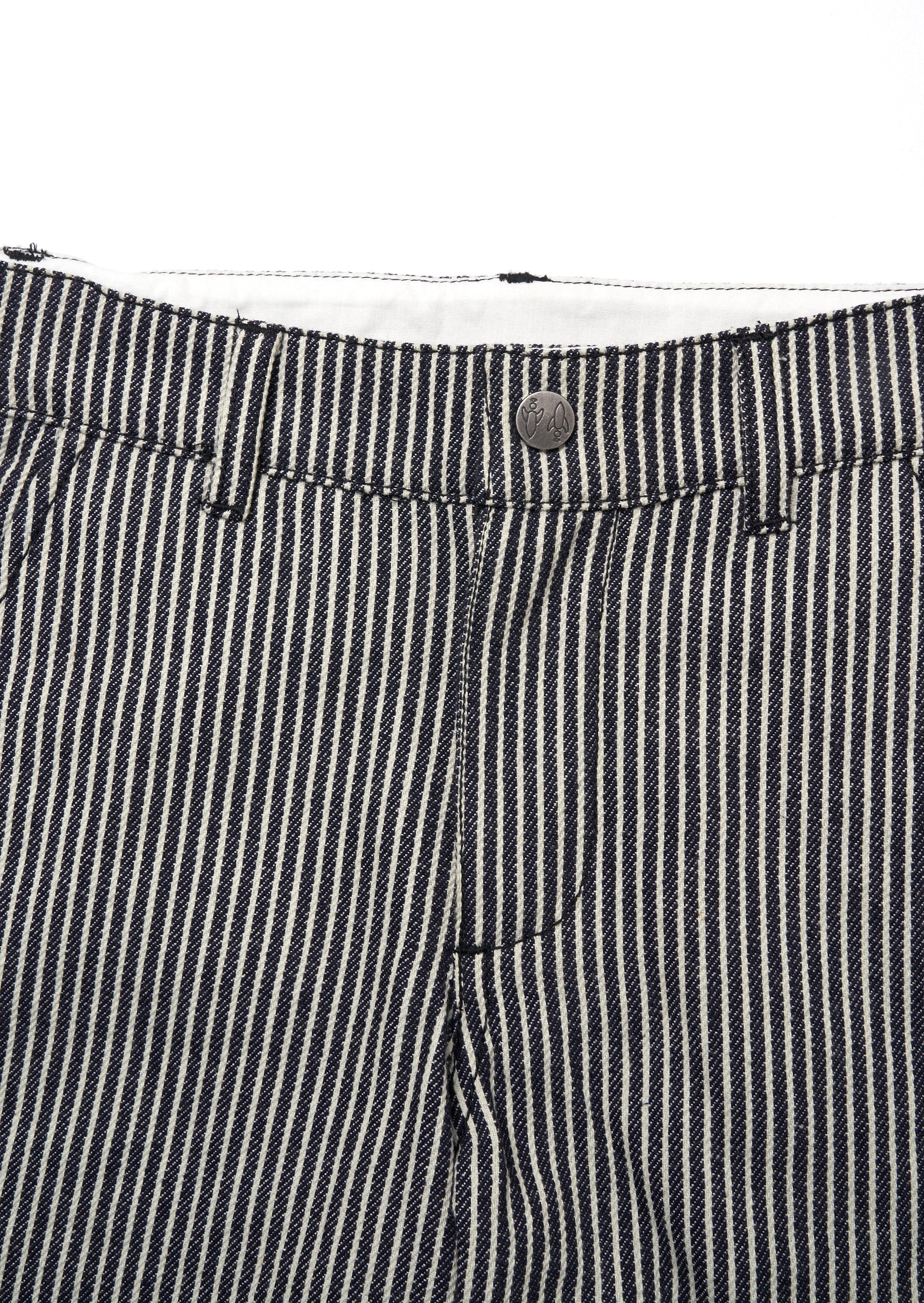 Navy Stripe Casual Shorts