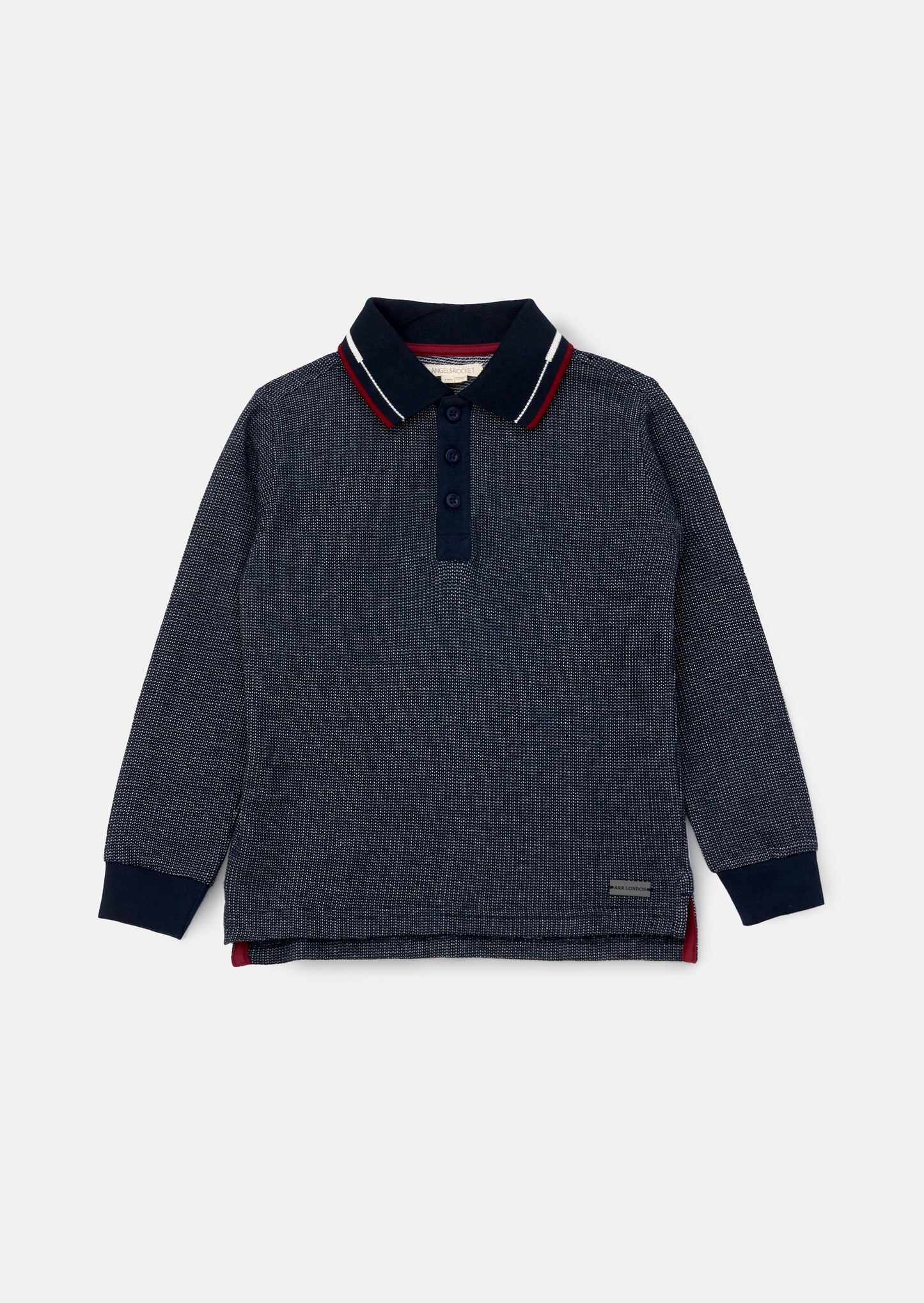 Burty Blue Textured Polo