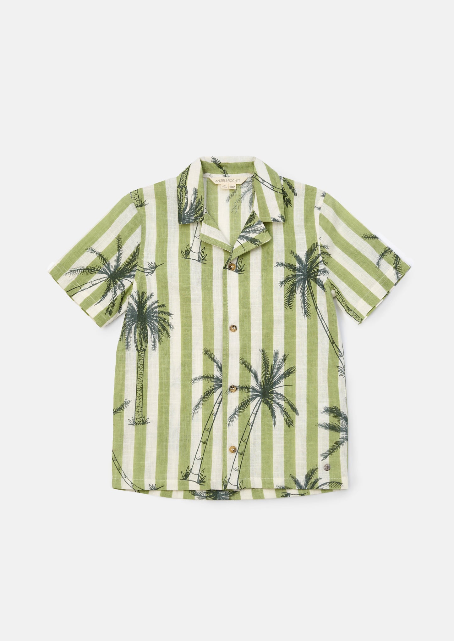 Kids Palm Print Resort Shirt