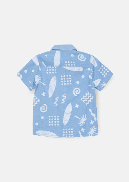 Connor Blue Holiday Shirt