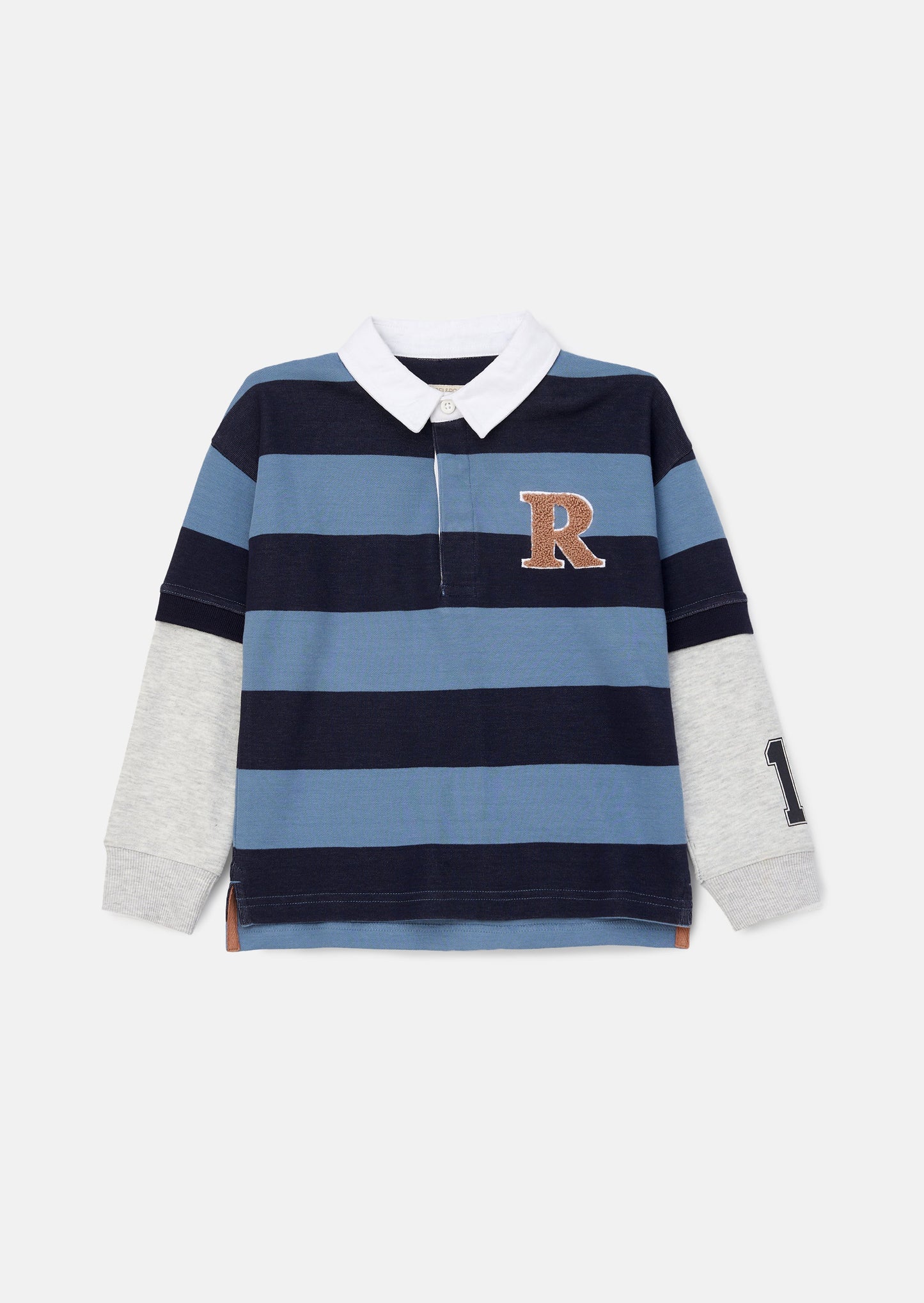 Zane Blue Stripe Rugby Shirt