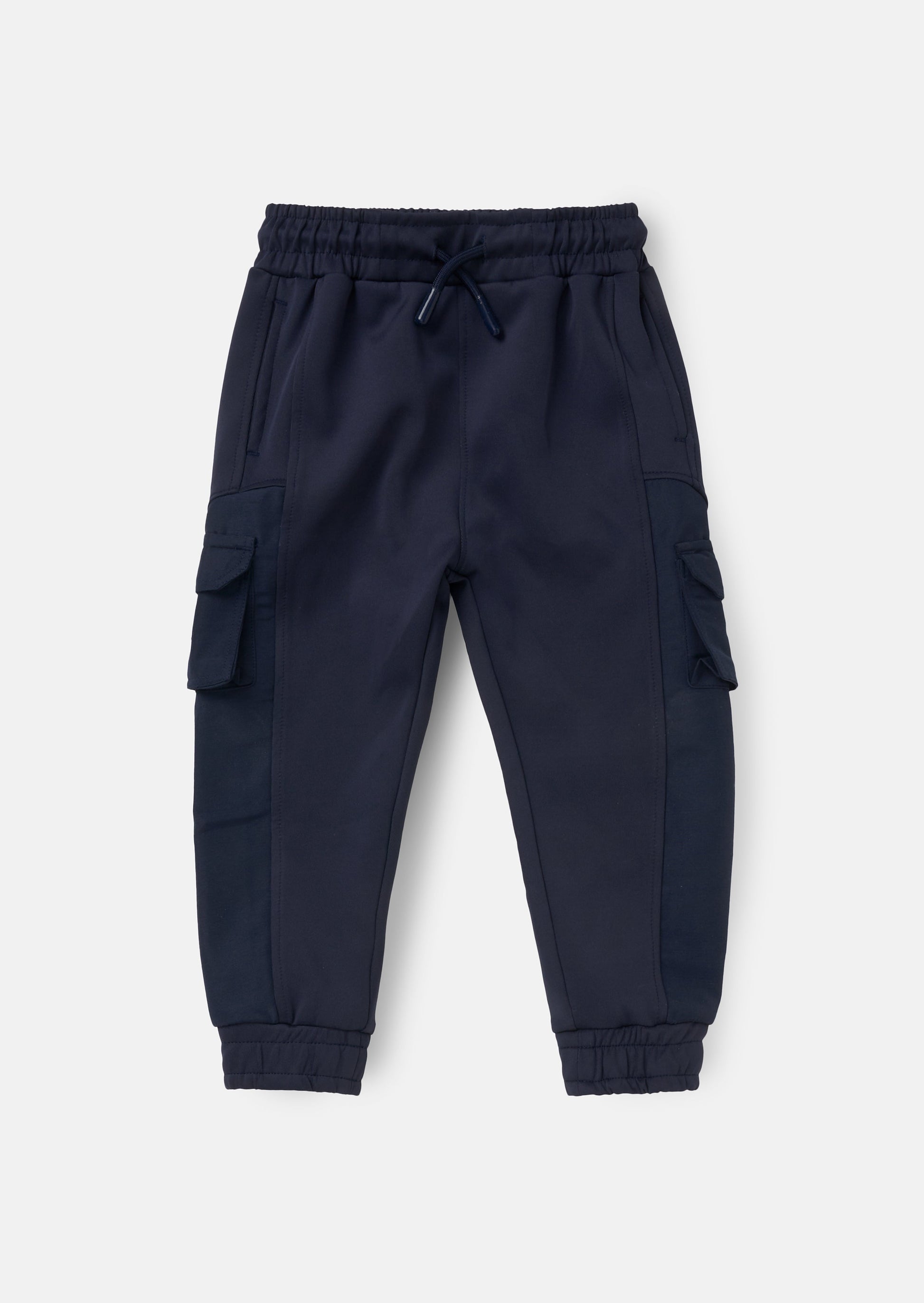 Navy Mix Fabric Joggers