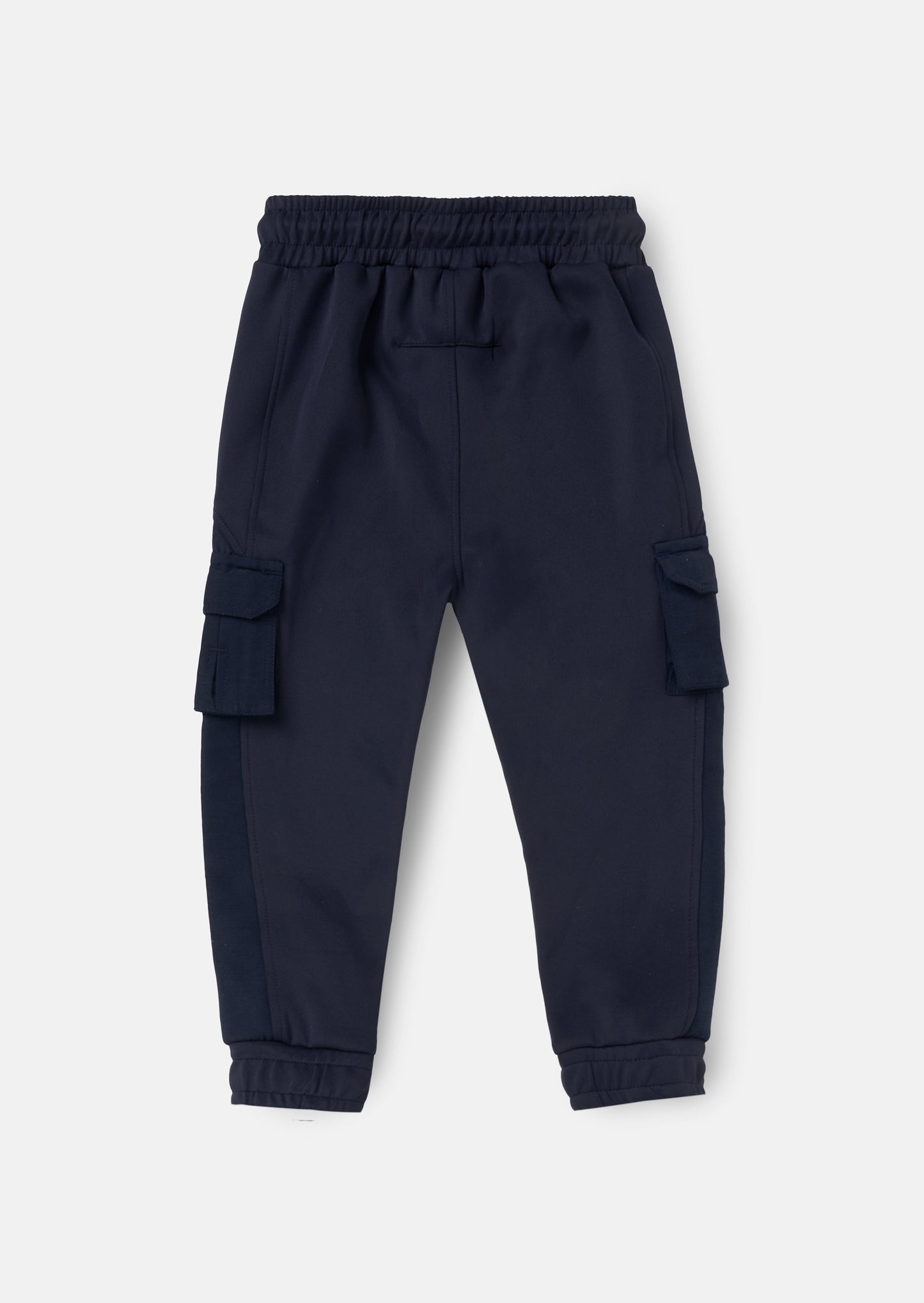 Navy Mix Fabric Joggers