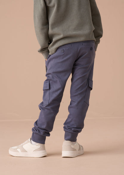 Navy Blue Smart Cargo Pants