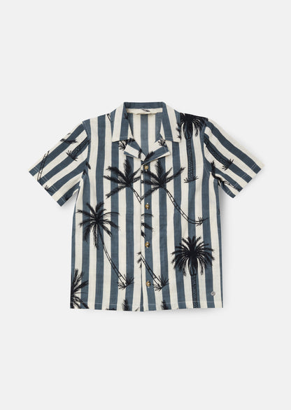 Palm Print Resort Shirt