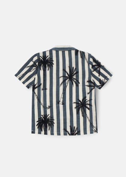 Palm Print Resort Shirt