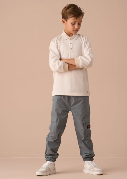 Finn Green Technical Cargo Kids Joggers