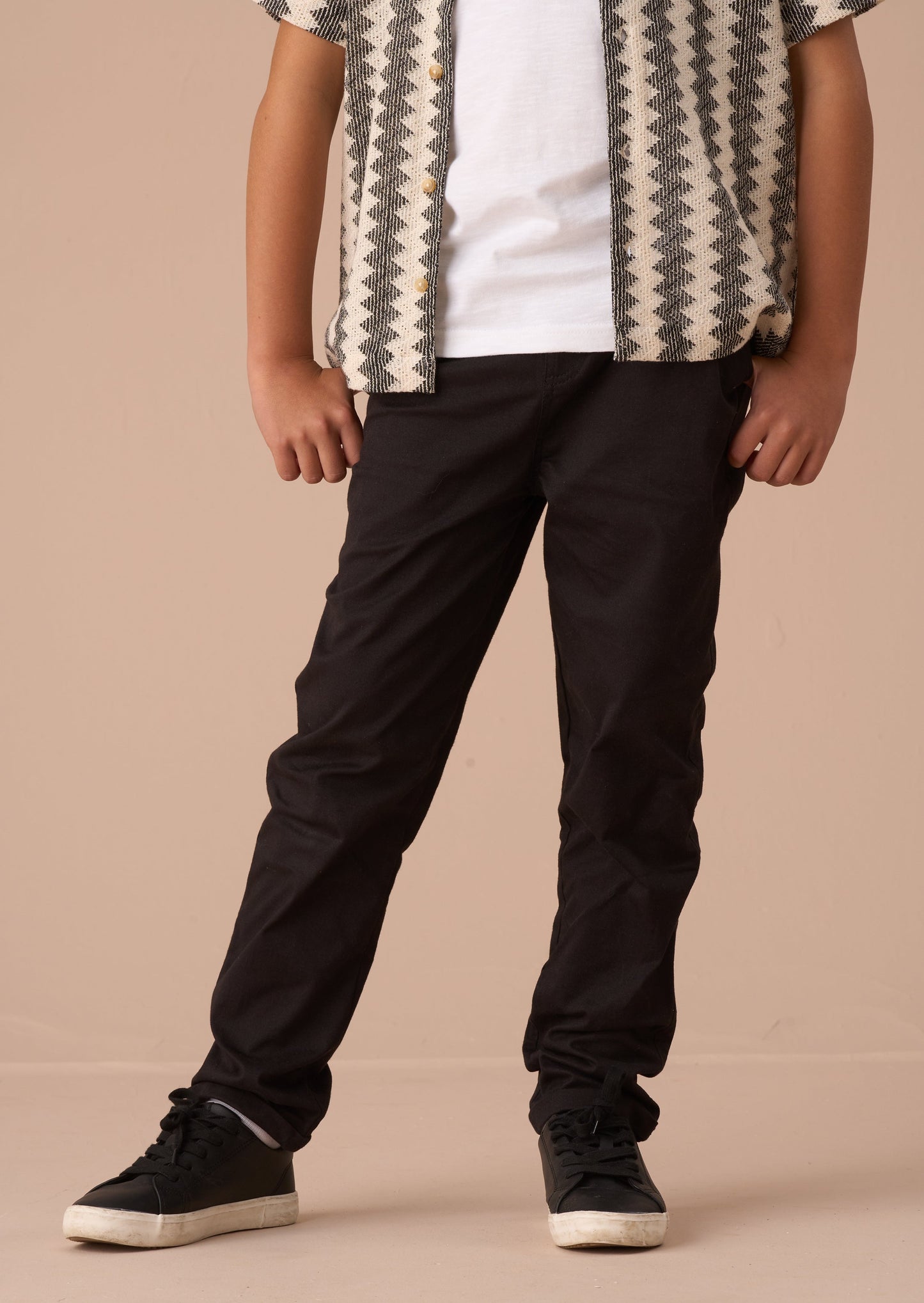 Black Smart Chino Trousers