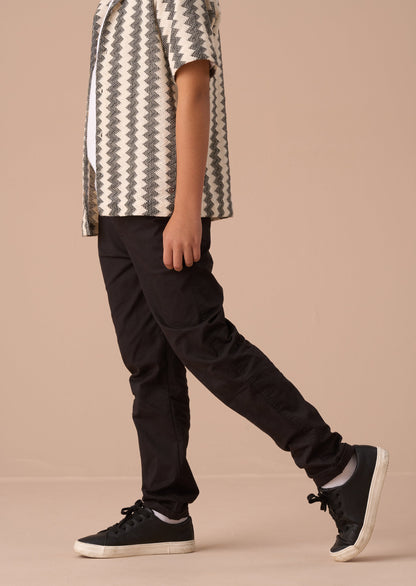 Black Smart Chino Trousers