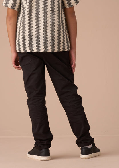 Black Smart Chino Trousers