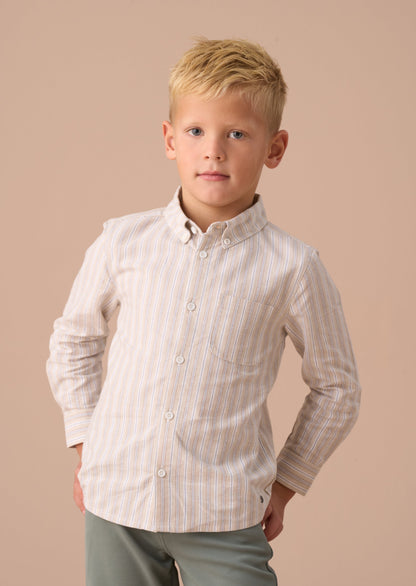 Ralph Stone Oxford Stripe Kids' Shirt