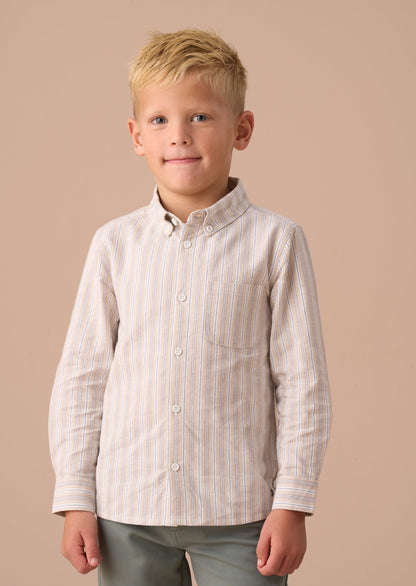 Ralph Stone Oxford Stripe Kids' Shirt