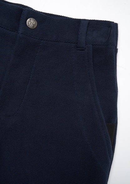 Navy Smart Textured Boys Trouser