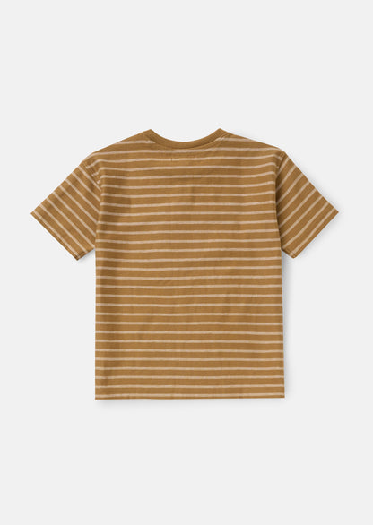 Ash Brown Textured T-Shirt