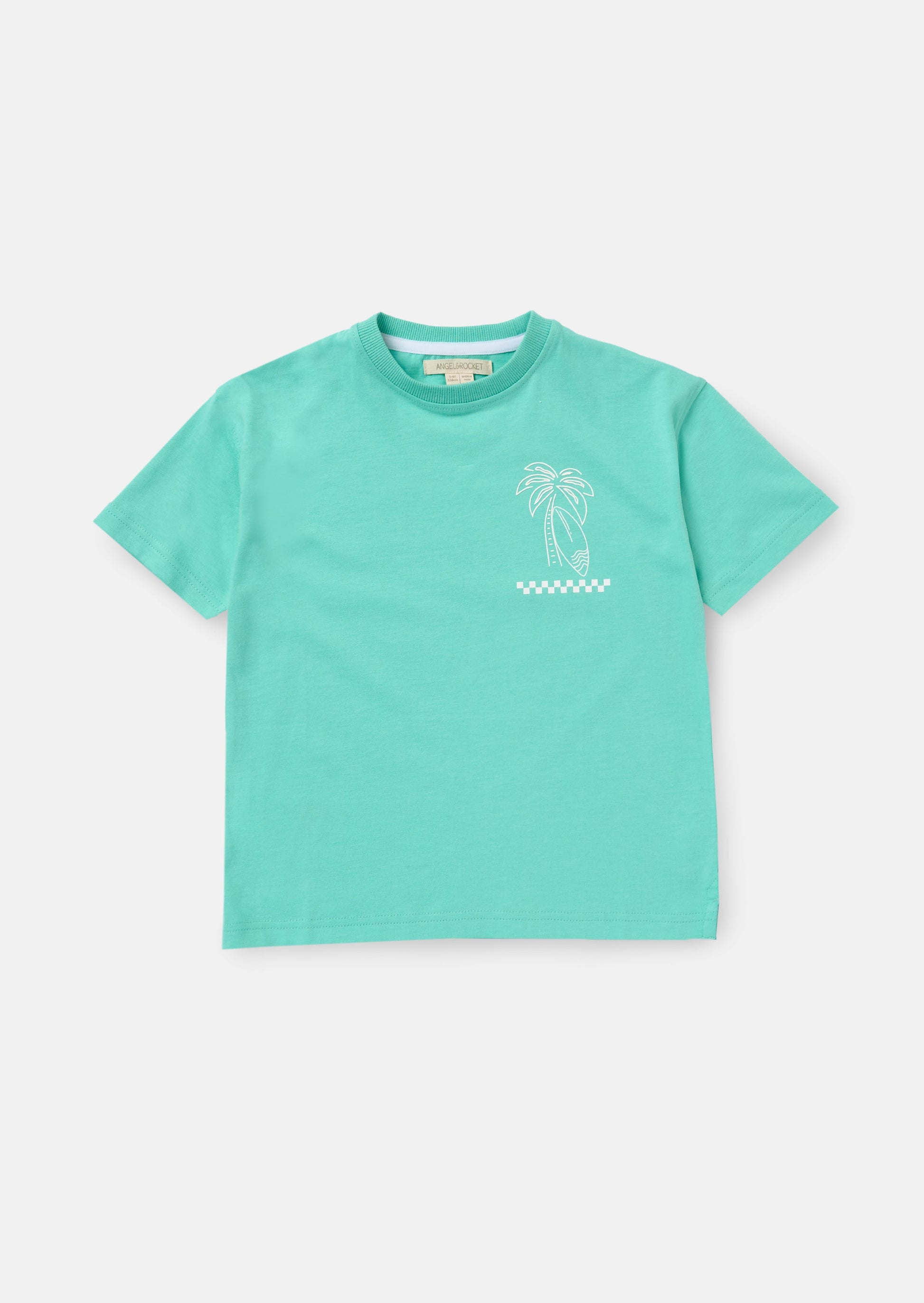 Kids Green Graphic T Shirt