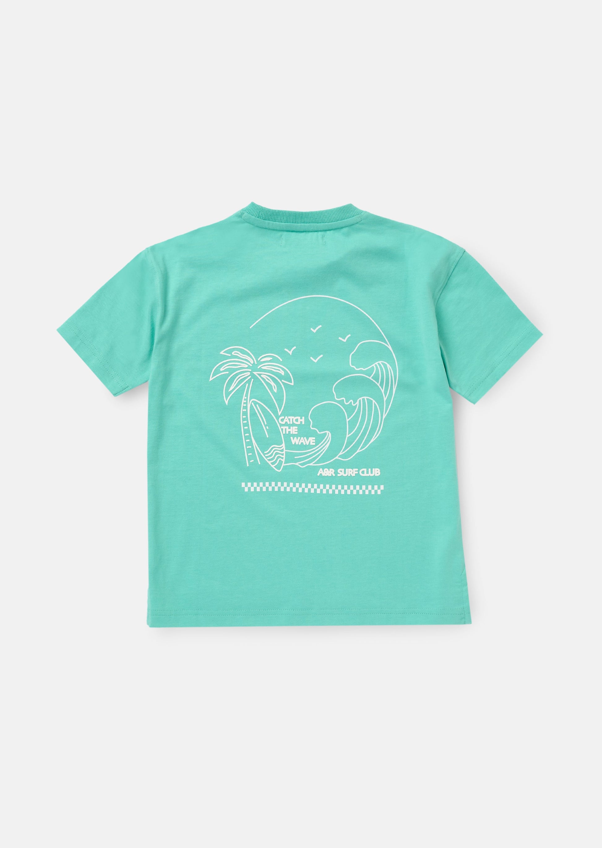 Kids Green Graphic T Shirt