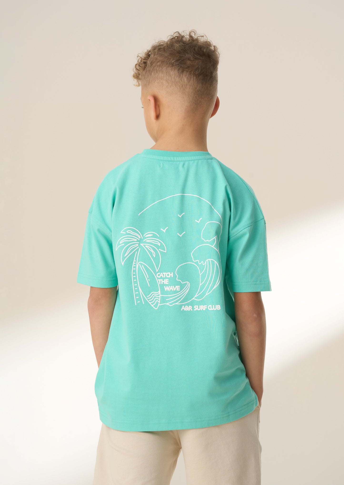 Kids Green Graphic T Shirt