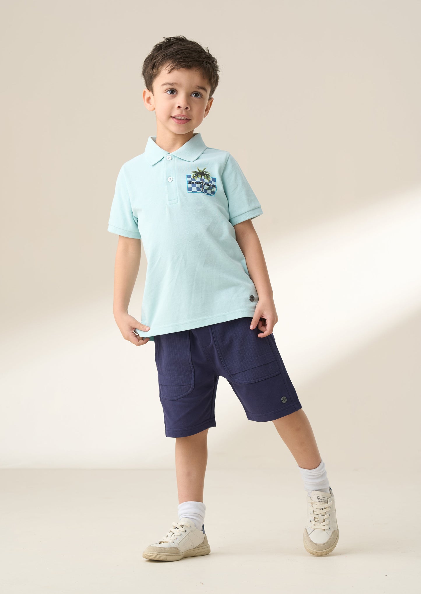 Navy Bermuda Kids Shorts