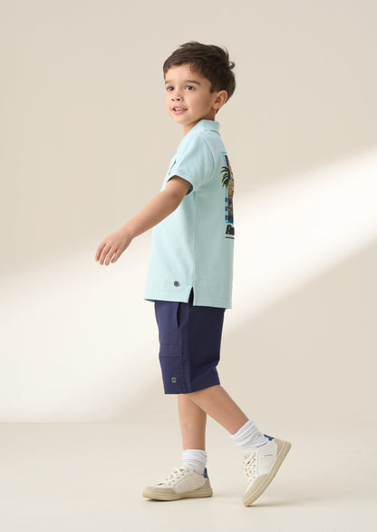 Navy Bermuda Kids Shorts