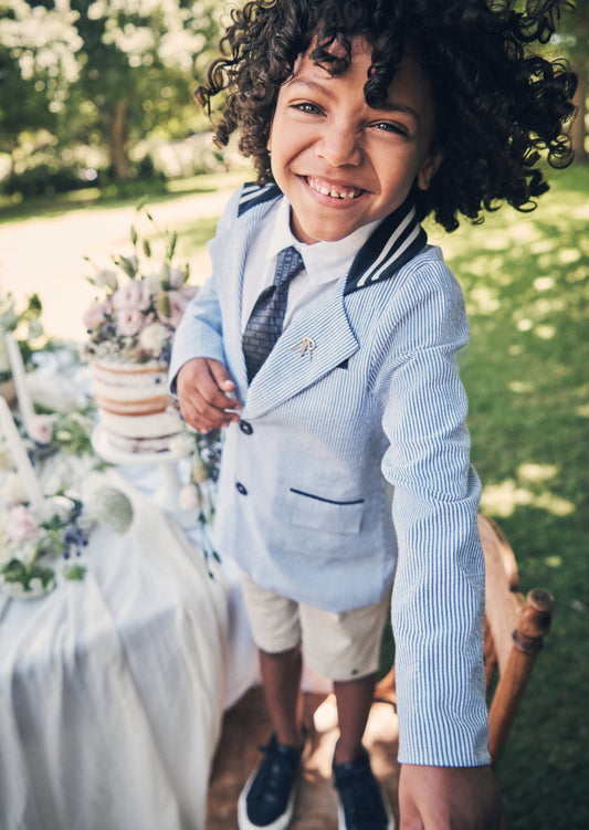 Angel & Rocket Blue Blazer Set